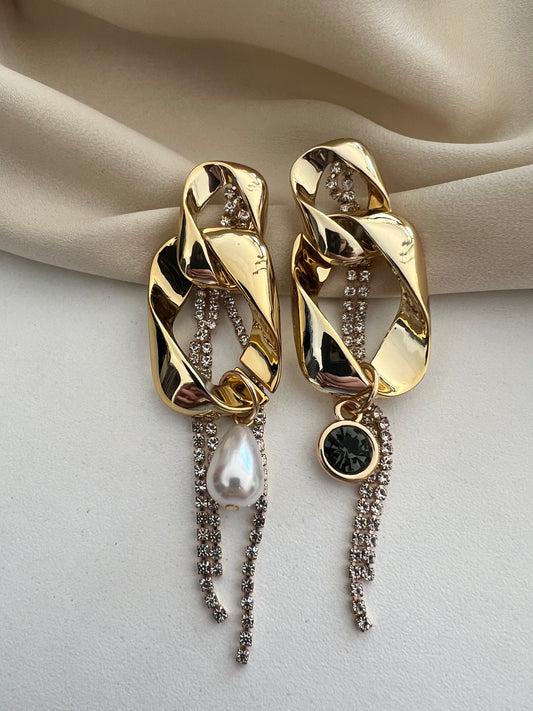 Aretes cadena